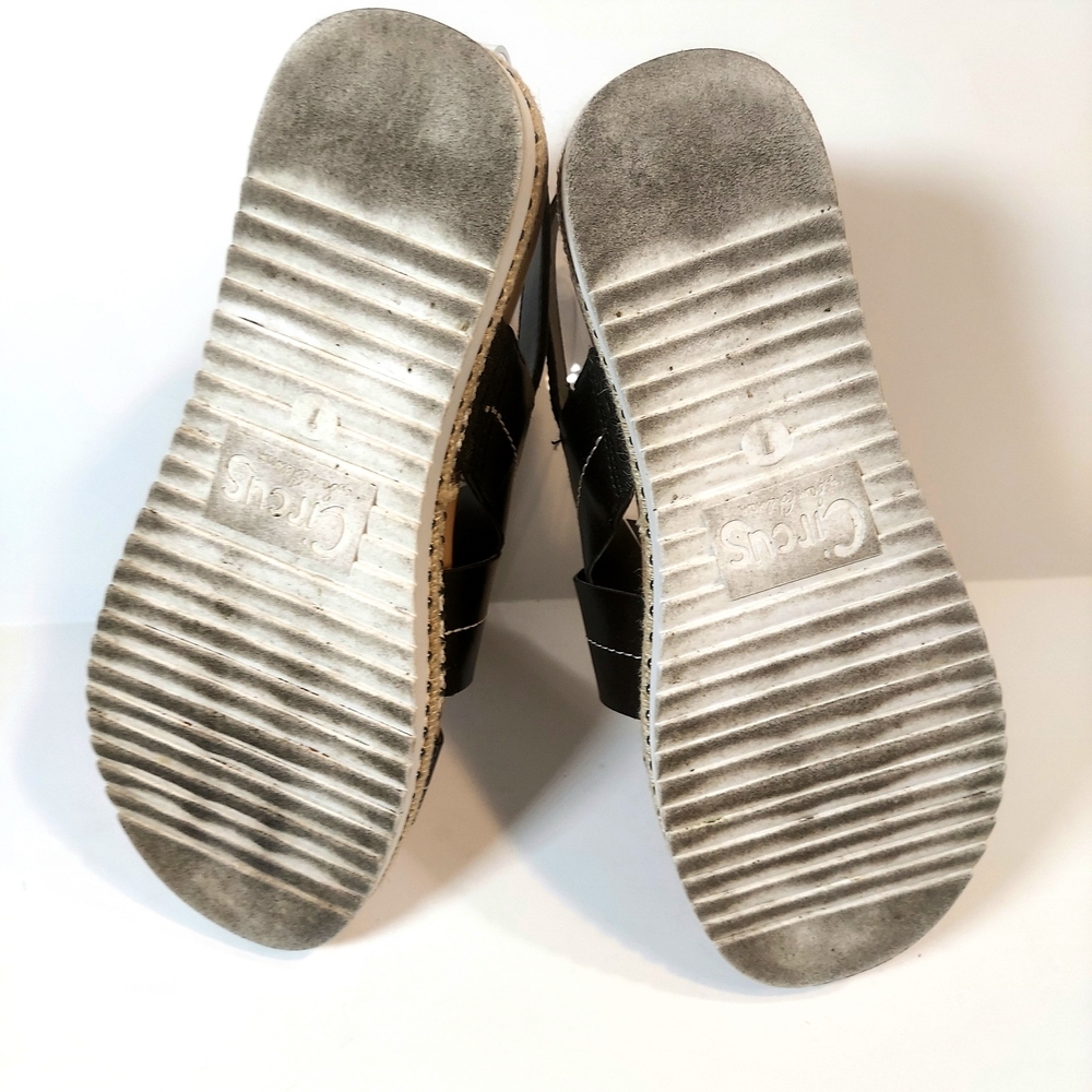 Women's Circus By Sam Edelman Naya Black Strappy Espadrille Platform Sandals - Picture 4 of 8